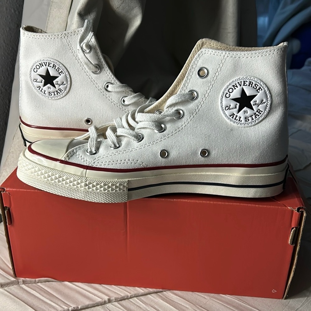 Converse White High-Top Sneakers